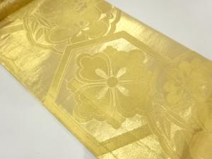 華紋亀甲模様織出し丸帯